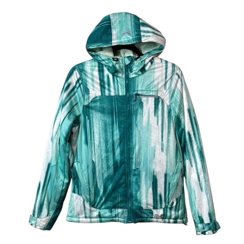 Under Armour Green White ColdGear Infrared Ampli Jacket Women's Sz S